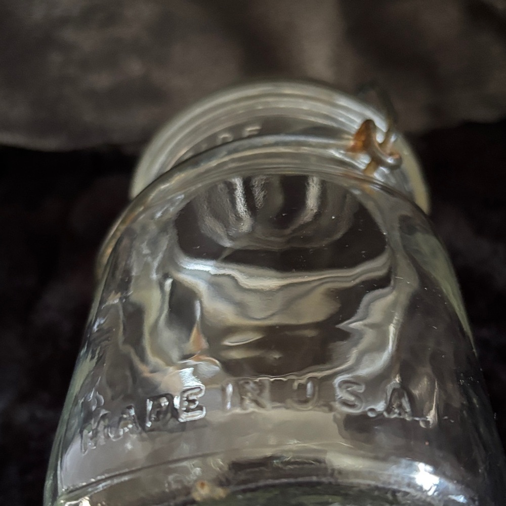 Vintage Ball Ideal Wire Seal Clear Glass Made in USA 🇺🇸 - Picture 11 of 11